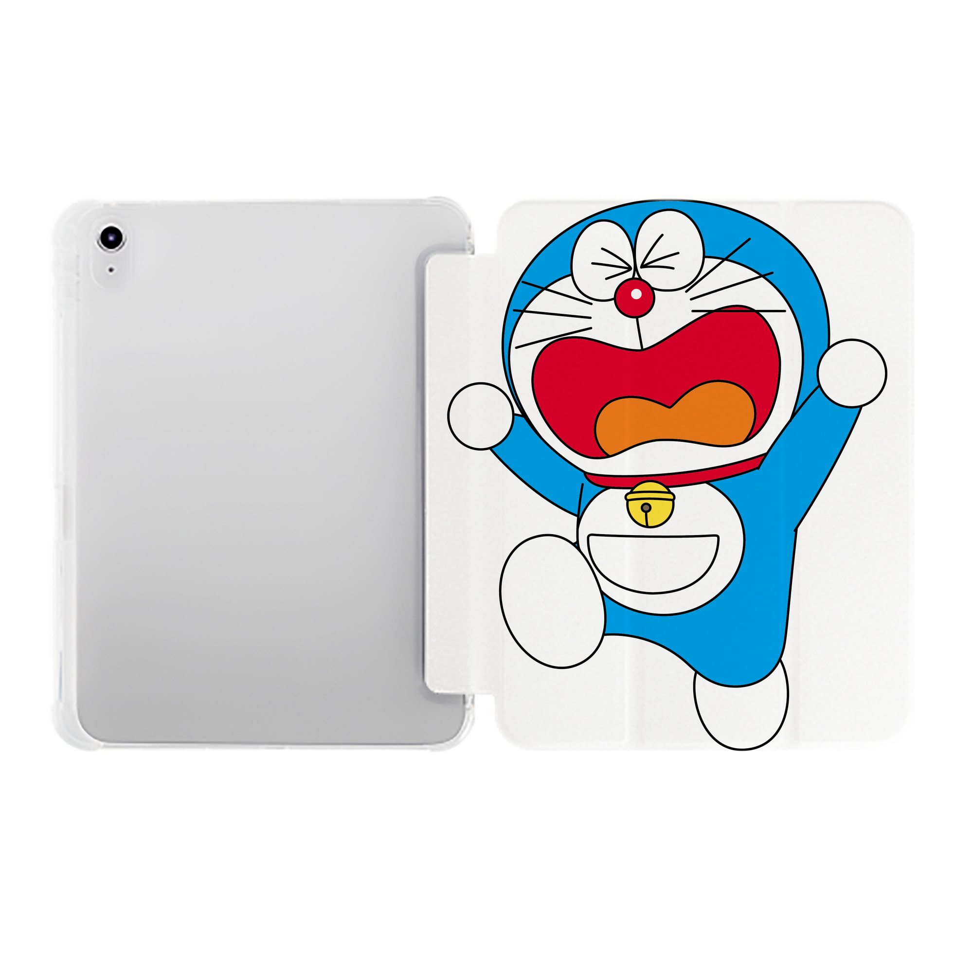 （画像用） ドラえもん Doraemon IPad ケース ペン収納付き 三つ折りスタンド PUレザー×シリコン 対応機種9.5/10.5/10.9インチ